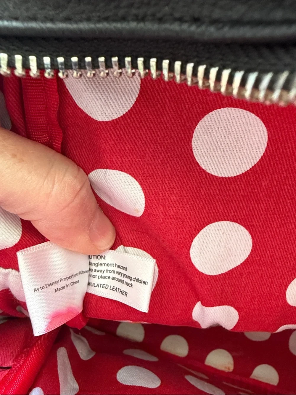 DISNEY x LOUNGEFLY Minnie Mouse Sequin Polka Dot Mini Backpack